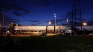 SpaceX CRS-1 Falcon 9 and Dragon Go Vertical
