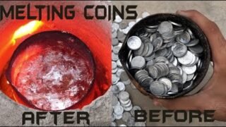 Melting Money (1000 coins) || Cash into trash