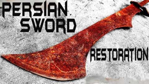 Rusted PERSIAN SWORD – Unbelievable RESTORATION