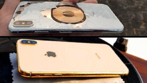 Destroyed iPhone XS Max – GOLD Restoration