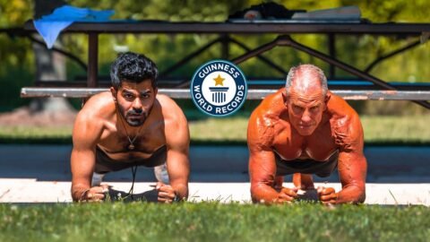 تحديت أكثر شخص يسوي بلانك بالعالم – Longest plank EVER
