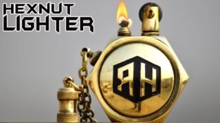 I made a beautiful Oil LIGHTER out of an Old HEX NUT