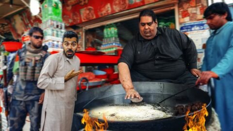 وصلت عند خان بابا الأفغاني – شابلي كباب – جلال آباد 🇦🇫 Adam Khan Chapli Kabab