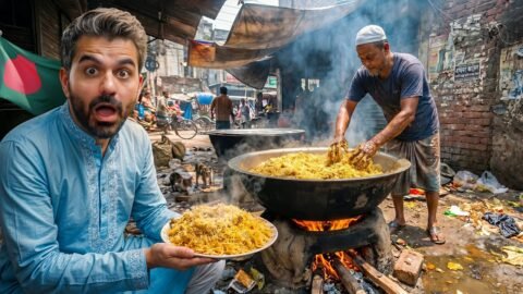 أكل الشوارع في أكثر مدينة ملوثة بالعالم – Dhaka, Bangladesh