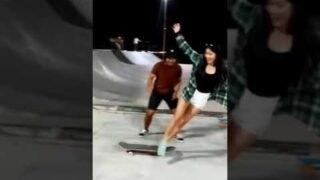 skateboarding first time 🫣