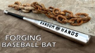 Rusted Chain Forged into a Steel BASEBALL BAT