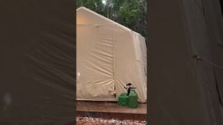 폭설 캠핑에 대처하는 댕댕이의 자세#camping