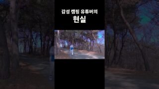 캠핑유튜버의 현실 #camping #솔캠