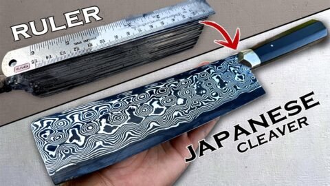 Bunch of Rulers Forged into Damascus – This knife rules