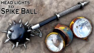 Rusted HeadLights turned into Medieval War Weapon