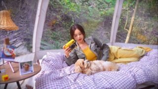 가을이 찾아온 숲속 투명 텐트에서 따끈한 소고기 샤브샤브에 정종한잔 | 코닥 미니샷 3ERA로 사진 찍고 텐트 꾸미기 (미니샷 3ERA구독자 이벤트)
