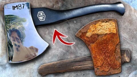 WWII MILITARY AXE Restoration – German Army Dropouts