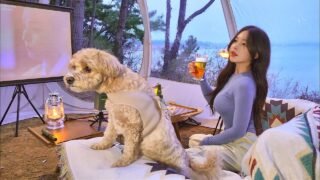 오션뷰에서 나만의 투명 영화관 만들기 | 봄 도다리회 그리고 해물탕에 소주 한잔~ | 캠핑장에서 크림 생맥주가 가능하다고?
