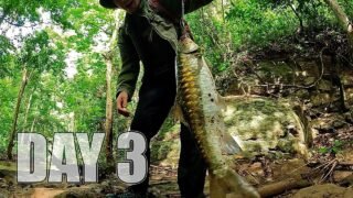 ใช้ชีวิต 7 วัน 7 คืน Ep.3 อาหารป่ามื้อใหญ่ การออกไล่ล่าเนื้อปลาตามน้ำตก…!! [ โจโฉ ]