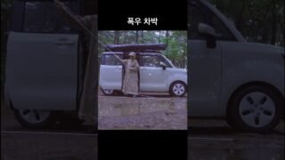 폭우에 차박해보기 🌧️ #camping #우중캠핑 #raincamping