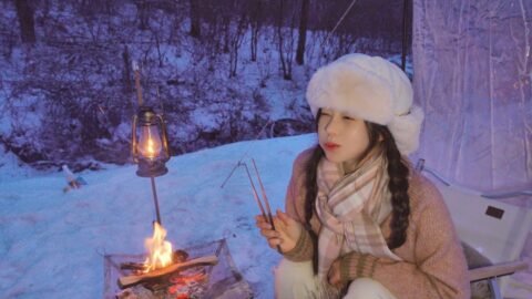 봄,여름,가을,겨울 4계절을 담은 캠핑 먹방모음 1시간