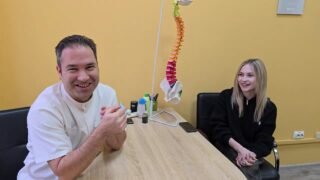 Louise’s first time on chiropractic and filming