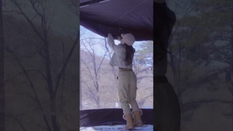 폭설 내리는 날 차박❄️