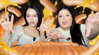 EAT อีส มารูอ้วย | EP.134 ไส้กรอกทริปเปิ้ลชีสลาวา ชีสทะลักท่วมท้น กับพี่ฟ้ารดางดแอ้มผักถ้าแอ้มโดนทุบ