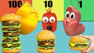 Larva, DON’T EAT!!! Funny Food Animation ASMR | LARVA ART