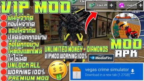 แจกโปรเกม Vegas crime simulator [MOD APK] v6.5.5 เงินไม่จำกัด/ปลดล็อครถทั้งหมด/Free Shopping