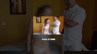 Zaryana is shocked by the techniques. #chiropractor #massage #beautifulgirl #relax #crunch