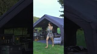 나홀로 대형텐트에서 하룻밤🌙 #camping #camp #캠핑