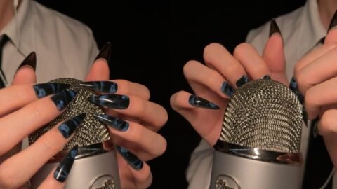 ASMR Blue Yeti Mic Nail Scratching & Tapping (No Talking)