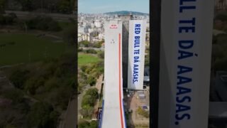 Why didn’t this skateboard stunt start from the top?