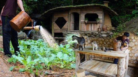 Making a Wooden Watering Can and Building a Workbench for My Workshop | Off-Grid Life