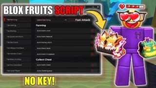 NEW Blox Fruits Script *NO KEY* | AUTO FARM, MASERY, RACE V4,FRUIT RAIN