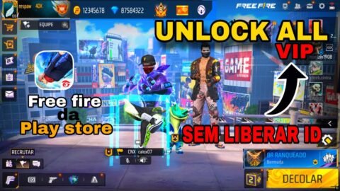 INCRIVEL SAIU! UNLOCK ALL SEM LIBERAR ID ATUALIZADO (TUTORIAL ANDROID E IOS ) LINK DIRETO_FREEFIRE