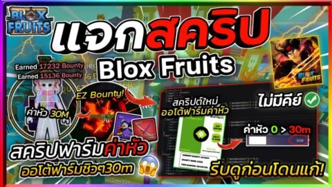 แจกสคริป Blox Fruits มือถือ อัปเดตใหม่ ออโต้ฟาร์มค่าหัว ล่าค่าหัวอัตโนมัติ 30M แบบง่ายๆ [ไม่มีคีย์]🔥