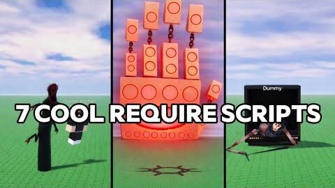 These are 7 cool require scripts #roblox #script