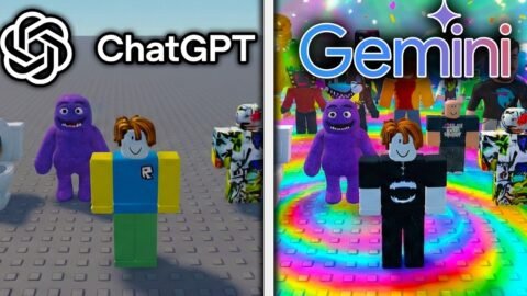 ChatGPT vs Gemini Make Roblox Brainrot Game From Scratch