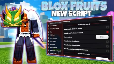 Blox Fruits Script | NO KEY – Auto Farm Level + Mastery , Auto Raid , Sea Event (NO BAN)