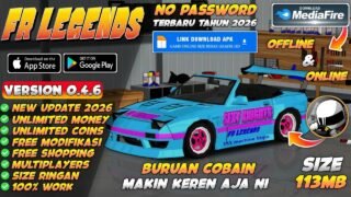 UPDATE !! FR Legends Mod Apk v0.4.6 Terbaru 2026 – Unlimited Money & Unlock All Cars