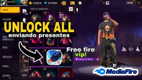 NOVO UNLOCK ALL NOVA ATUALIZAÇÃO ENVIANDO PRESENTE (TUTORIAL ATUALIZADO UNLOCK) TODAS SKIN GRATIS✅