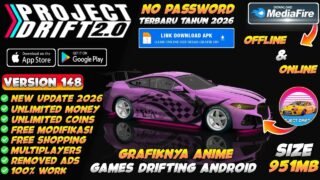Project Drift 2.0 Mod Apk v148 Terbaru 2026 – Unlimited Money & Unlock All Cars