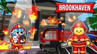 เมืองบรู๊คฮาเวนไฟไหม้ เลยต้องมาเป็นนักดับเพลิง! Brookhaven 🏡RP