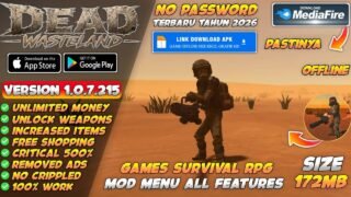 Dead Wasteland Survival RPG Mod Apk v1.0.7.215 Terbaru 2026 – Unlimited Money & Unlock All Items