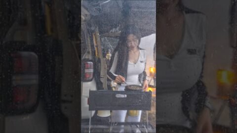폭우속 아늑한 차박