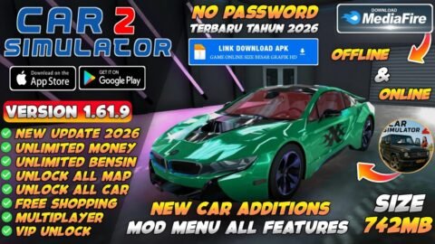 Car Simulator 2 Mod Apk v1.61.9 New 2026 – Unlimited Money & Unlock All Cars