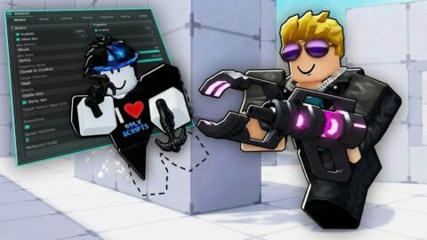 I Trolled Players from INSIDE the Wall with HACKS in Roblox Rivals..