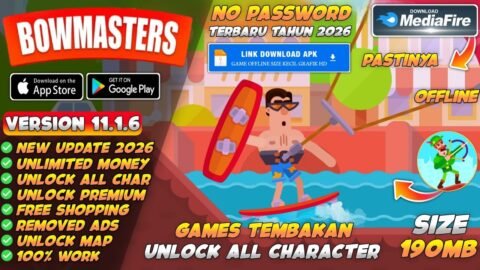 Bowmasters Mod Apk v11.1.6 New 2026 – Unlimited Everything & Unlock All Characters
