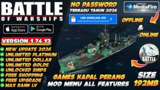UPDATE !! Battle Of Warships Mod Apk V1.74.12 Terbaru 2026 – Unlimited Money & Unlock All Ships