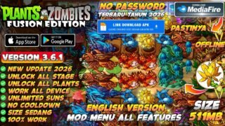 Plants Vs Zombies Fusion Mod Apk v3.6.1 Terbaru 2026 – PVZ Fusion Mod Menu English Version 3.6.1