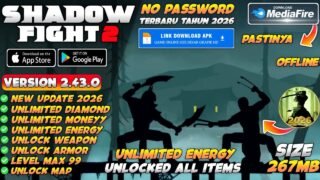 Shadow Fight 2 Mod Apk v2.43.0 Terbaru 2026 – Unlimited Money Energy & Unlock All Items
