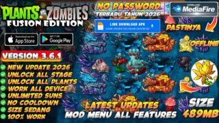 Plants Vs Zombies Fusion Apk v3.6.1 Terbaru 2026 – PVZ Fusion Mod Menu v3.6.1