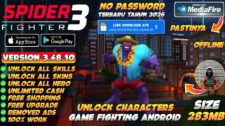 Spider Fighter 3 Mod Apk v3.48.10 Terbaru 2026 – Unlimited Money & Unlock All Characters